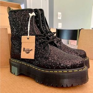 RARE Dr. Martens Doc Martens Platform Jadon Glitter Boots US 7